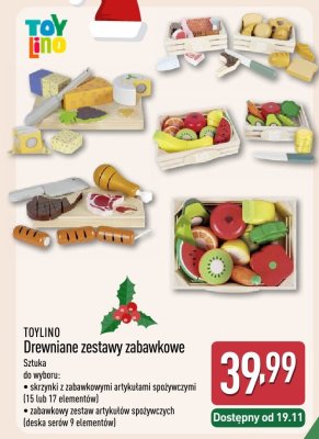 Drewniane zestawy zabawkowe  promocja w Aldi