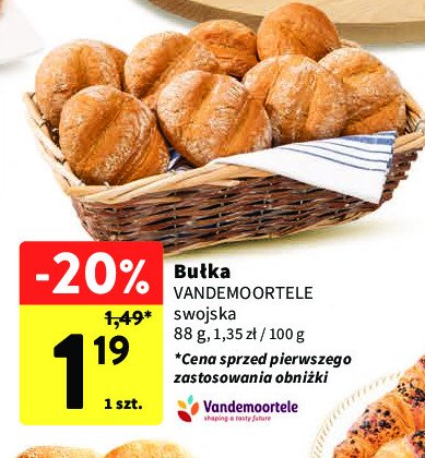 Bułka swojska Vandemoortele promocja