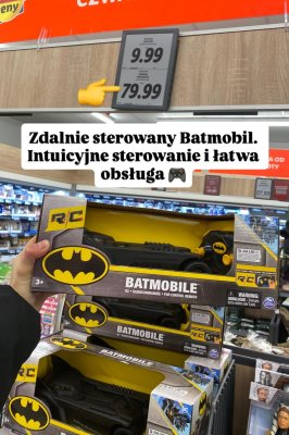 Zdalnie sterowany Batmobil promocja w Lidl