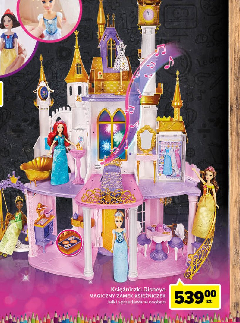 Magiczny zamek księżniczek Disney princess promocja