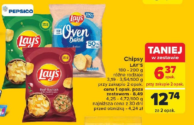 Chipsy gulasz wołowy z grzybami Lay's Frito lay lay's promocja