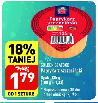 Paprykarz szczeciński Golden seafood promocja