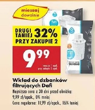 Wkład filtrujący standard Dafi promocja