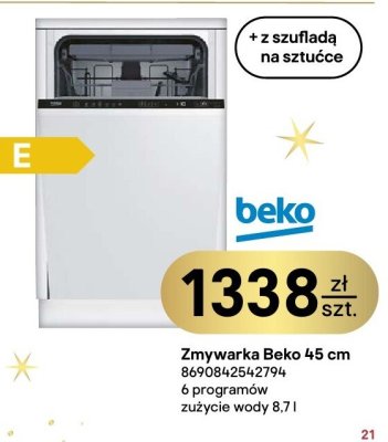 Zmywarka Beko 45 cm promocja w Castorama