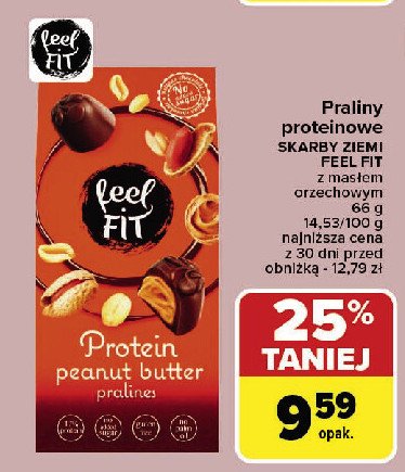 Praliny z masłem orzechowym Feel fit protein promocja