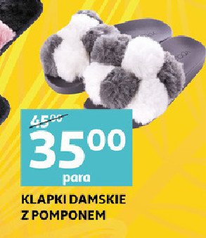 Klapki damskie z pomponem promocja
