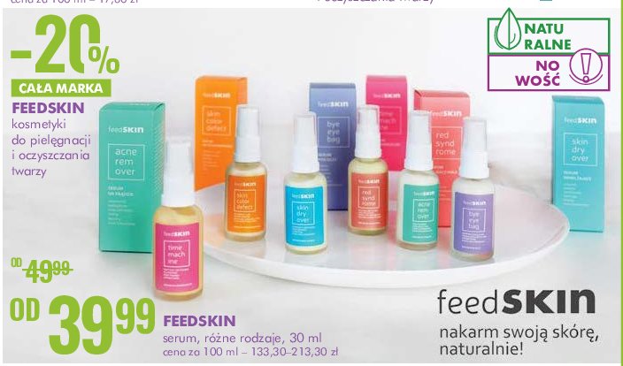 Serum pod oczy Feedskin acne remover promocja