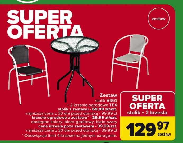 Krzesło vigo białe Ołer promocja