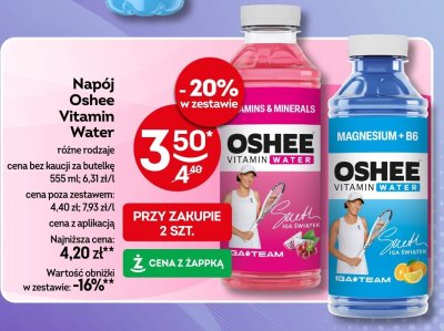 Napój Oshee Vitamin Water różne rodzaje 555 ml promocja w Żabka