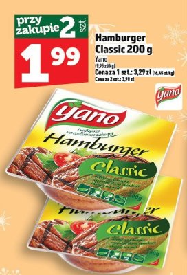 Hamburger Classic Yano 200 g promocja w TOPAZ