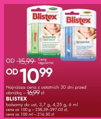 BLISTEX balsamy do ust, 3,7 g, 4,25 g, 6 ml promocja w Super-Pharm