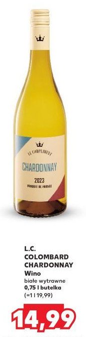 Wino Le compliment colombard chardonnay promocja