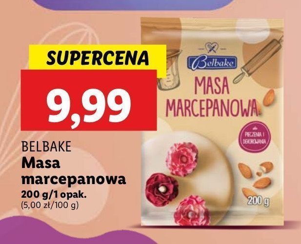 Masa marcepanowa Belbake promocja