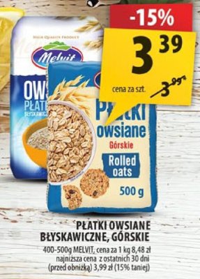 Płatki owsiane błyskawiczne, górskie promocja w Arhelan