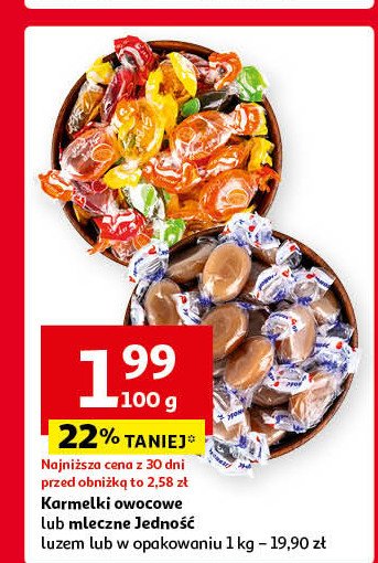 Karmelki owocowe Jedność promocja