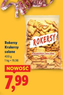Krakersy solone promocja w Lidl