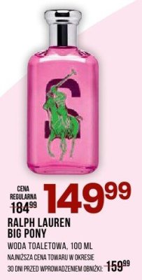 Perfumy Ralph Lauren Big Pony woda toaletowa damska 100 ml promocja w Drogerie Natura