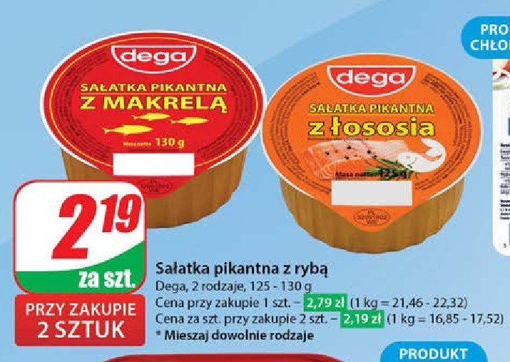 Sa艂atka pikantna z makrel膮 Dega promocja