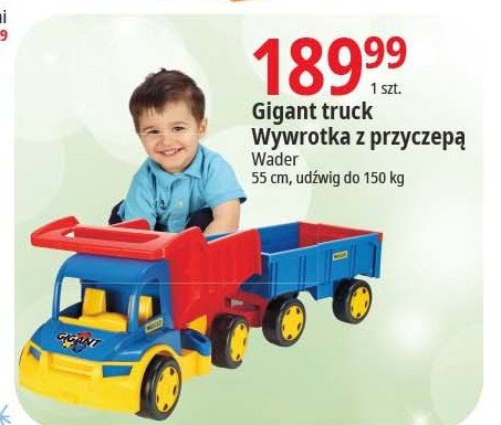 Wywrotka gigant z przyczep膮 Wader promocja