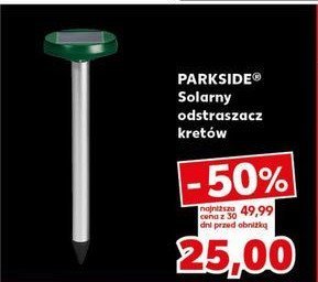Solarny odstraszacz kretów Parkside promocja