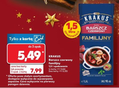 Barszcz czerwony familijny 1,5 l promocja w Kaufland