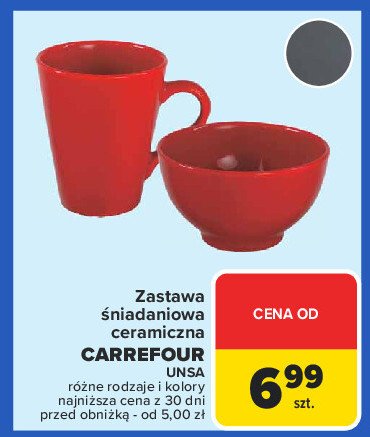 Zastawa śniadaniowa Carrefour promocja w Carrefour Market