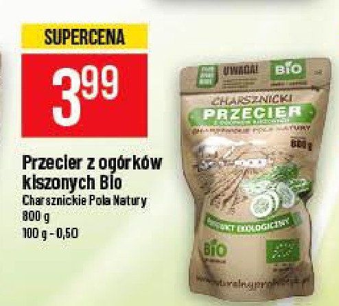 Przecier z ogórków kiszonych Charsznica promocja