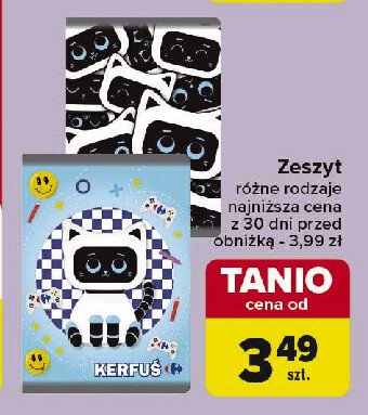 Zeszyt kerfuś Carrefour promocja