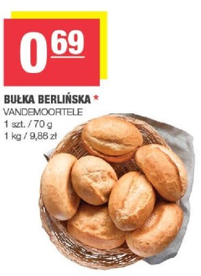 Bułka berlińska Vandemoortele promocja w SPAR