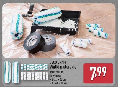 Wałki malarskie DECO CRAFT promocja w Aldi