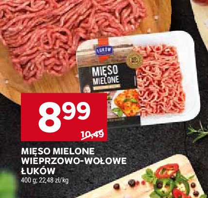 Mięso mielone wieprzowo-wołowe Łmeat łuków promocja