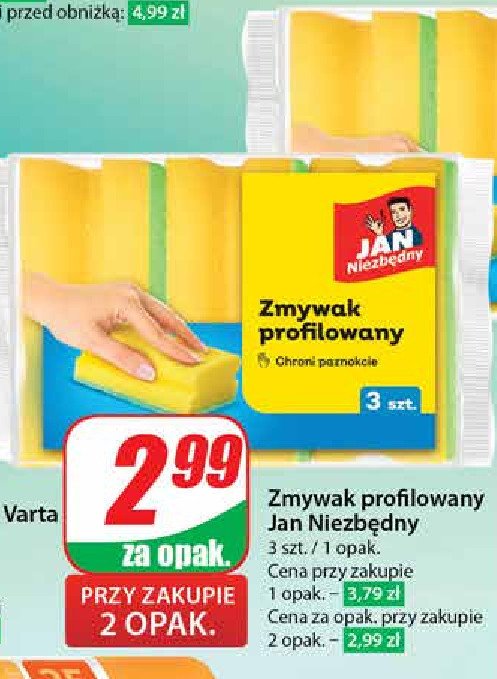 Zmywak profilowany Jan niezbędny promocja w Dino