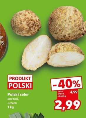 Seler pietruszka z luzem promocja w Kaufland