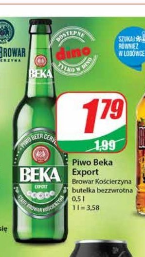 Piwo Beka export pils promocje