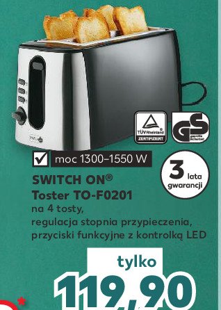 Toster to-f0201 Switch on promocja