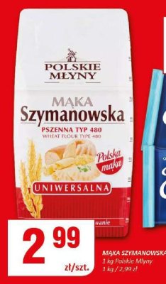 Mąka Szymanowska Polskie Młyny Pszenna Typ 480 1kg promocja w Chorten