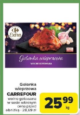 Golonka wieprzowa wolno gotowana Carrefour extra promocja