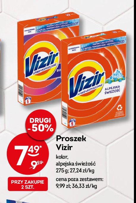 Proszek do prania do koloru Vizir promocja