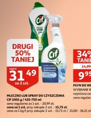 Spray do czyszczenia 艂azienki Cif cleanboost promocja