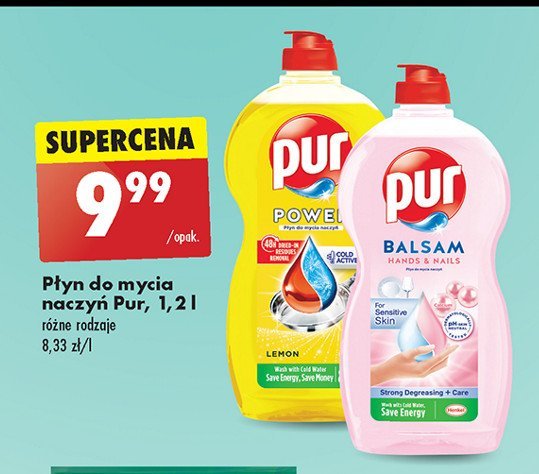 Płyn do naczyń lemon extra Pur sekrety świata promocja w Biedronka