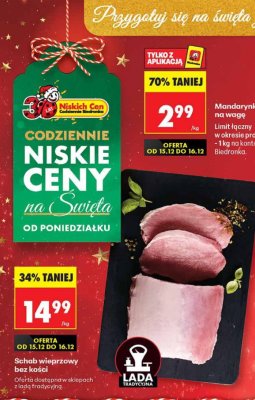 Schab wieprzowy bez kości promocja w Biedronka