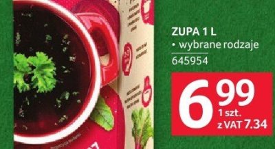 Zupa wybrane rodzaje promocja w Selgros