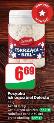 Posypka iskrząca biel Delecta promocja w Dino