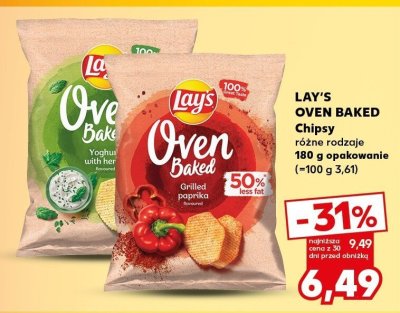 Chipsy Oven Baked różne rodzaje promocja w Kaufland