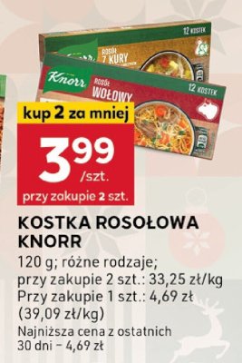 Kostka rosołowa Knorr promocja w Stokrotka