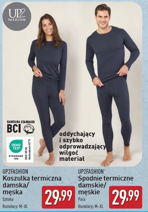 Spodnie termiczne m-xl Up2fashion promocja w Aldi