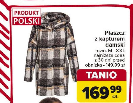 Płaszcz z kapturem promocja