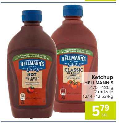Ketchup hot Hellmann's promocja