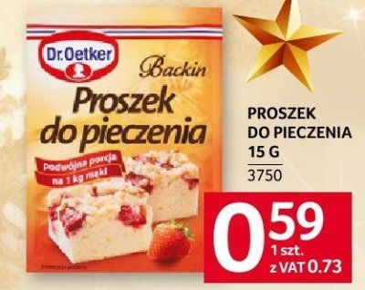 Proszek do pieczenia Dr.Oetker 15 g promocja w Selgros