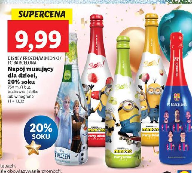 Nap贸j winogronowy minionki BELLO PARTY DRINK promocja